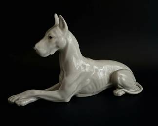 Vintage Porcelain Great Dane Figurine