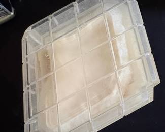 Red Vintage Powder Container or Compact