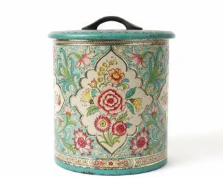 Daher Holland Vintage Floral Tin Canister