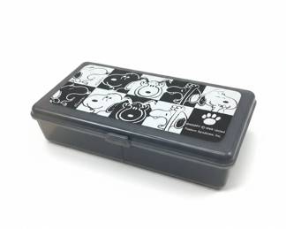 Vintage Snoopy Plastic Utility Box or Organizer