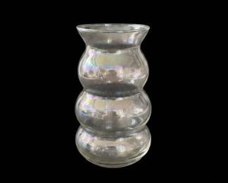 MidCentury Modern StackedRing Glass Vase