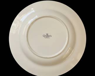 Queens Calico Blue Dinner Plate