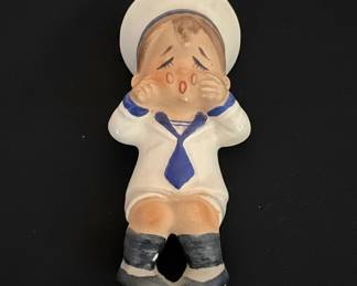 Lefton Crying Sailor Boy Shelf Sitter