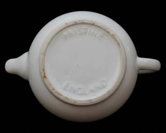 White Porcelain Teapot or Marked Pristine England second image