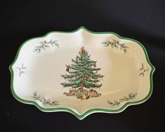Spode Christmas Tree Ogee Candy Dish