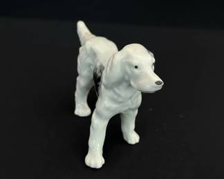 Porcelain English Setter Dog Figurine  Made in Japan