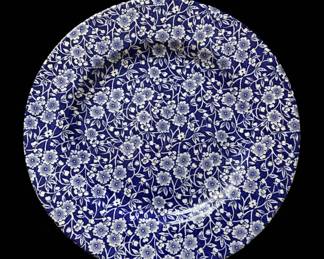 Queens Calico Blue Dinner Plate second image