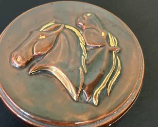 MidCentury Modern Ceramic Horse Trinket Box