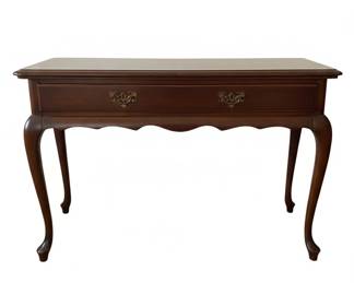 Queen Anne Style Cherry Console Table second image