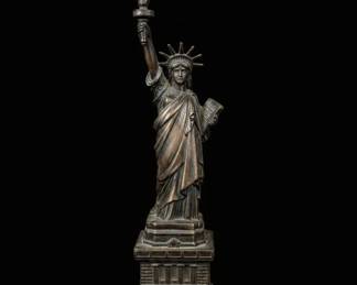 Vintage Cast Metal Statue of Liberty Souvenir