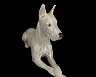 Vintage Porcelain Great Dane Figurine second image