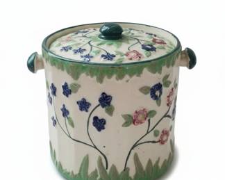 Vintage Hand Painted Biscuit JarMade in Japan