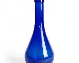 Acqua della Madonna Cobalt Blue Teardrop Bottle