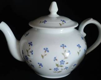 Blue Flower Teapot