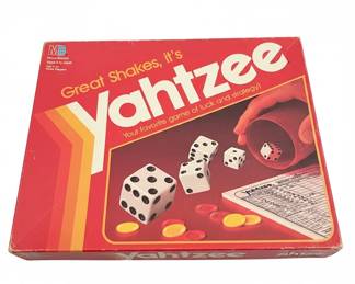 Vintage Milton Bradley Yahtzee Great Shakes Edition Board Game