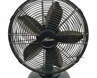 Hunter Retro Oscillating Table Fan, Inch, Speed, Onyx Copper