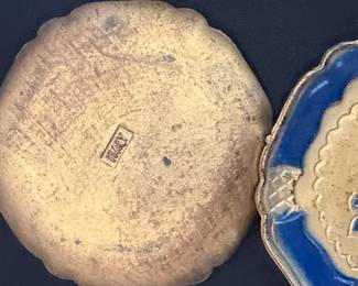 Italian Enamel and Gilt Metal Florentine Style Dishes second image