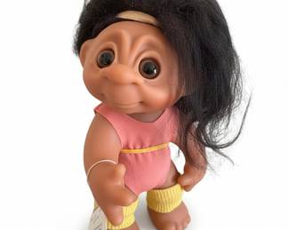 Vintage Thomas Dam Norfin Troll Doll  Exercise Girl