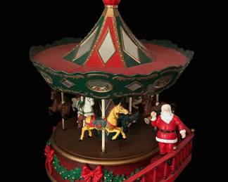 Maisto Good Times Go Round Vintage Christmas Carousel Music Box