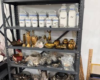 Lots of silver, silver plated and brass
