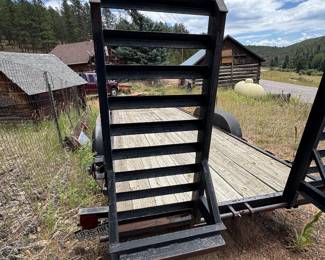 26’ heavy equipment hauler utility trailer