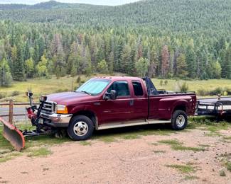 1999 Ford F-350 Super Duty dually work truck with 8’ Western Plow: Super Duty Work Truck with the "monster diesel"