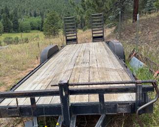 26’ heavy equipment hauler utility trailer