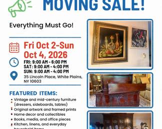 Beige And Green Minimalist Family Yard Sale Flyer