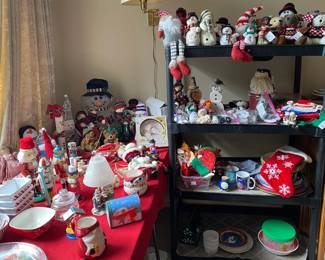 Full room of Christmas