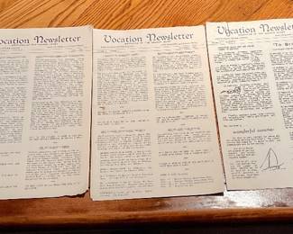 Vocation newsletters 