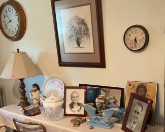 Vases , pottery, frames, figures