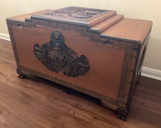 Camphor wood chest