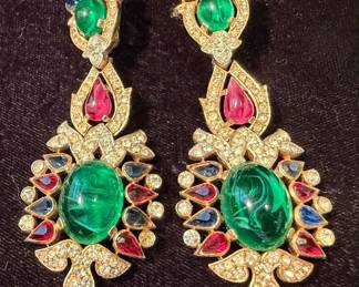 Alfred Philippe for Trifari "Jewels of India" earrings