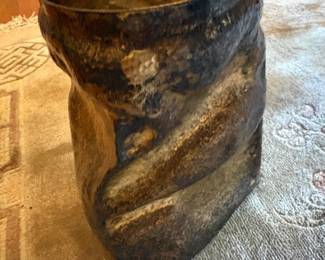 Brutalist metal sculpture/Victor Caranza