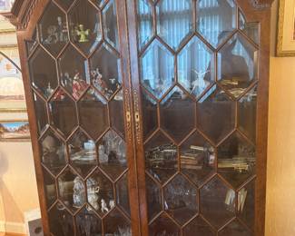 Large Cabinet containing Waterford, Royal Worcester, etc.