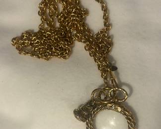 Chanel magnifying glass on chain
