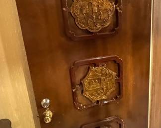 Door with carved embellishments