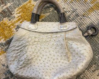 Nuti ostrich skin bag