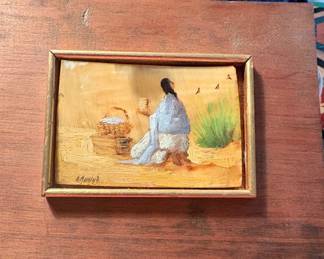Armando Morales/Nicaragua  (oil on horn) 