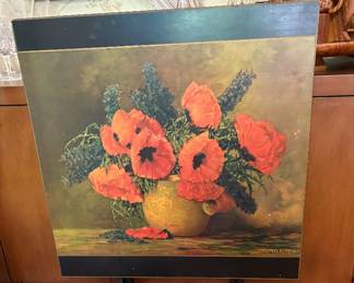 Vintage Streckenbach folding card table