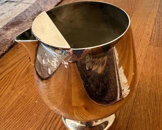 Silver plate brandy carafe