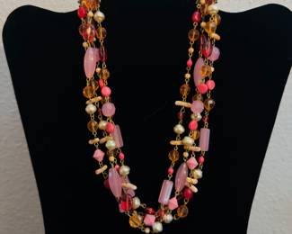Necklace and clip-on earring set