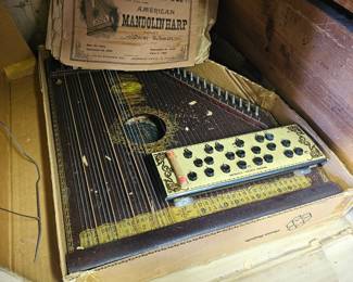 Antique Mandolin Harp