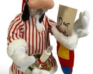 Vintage Disney Goofy Christmas Animated Figure – Mickey Unlimited Santa’s Best, 1998