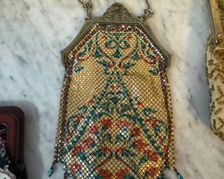 Victorian beaded hand bag