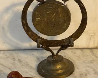 Brass dinner gong