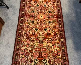 Vintage Persian wool rug runner