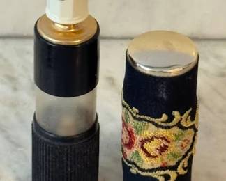 Vintage purse perfume atomizer and pill boxes