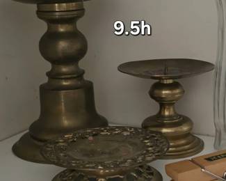 Brass candle stands