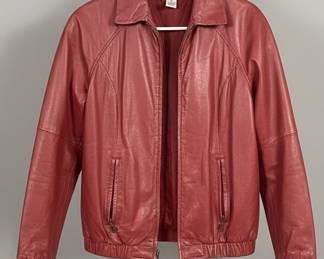 Preston & York Red Leather Jacket